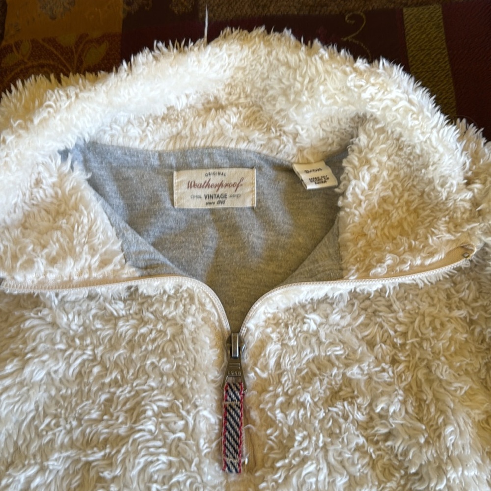 (2) Sherpa Fleece 1/4 zip Jersey Lined Cozy Pullovers w. Pockets Women’s Small - Picture 5 of 11